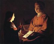 unknow artist The Education of the virgin Spain oil painting artist